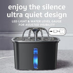 Veken Innovation Award Winner Stainless Steel Cat Water Fountain, 95oz/2.8L - Image 5
