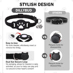 AirTag Cat Collar with Bells, Soft Velvet Cat Collar Breakaway with Airtag - Image 6