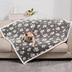 Waterproof Blanket for Dog Cat or Adult, Cute 3D Textured Paw Dog Blanket for - Image 6