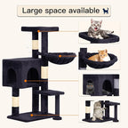 BestPet | 37" Cat Tree Tower | Dark Gray | Sturdy Multi-Level Cat Tree - Image 3