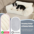 Cute Dog Cat Couch for Medium Large Dogs, Fluffy Pet Sofa Dog Couch Bed - Image 4