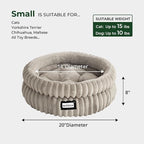 BALANCE Cat Bed Kitten Bed, Washable Round Cat Beds - Image 5
