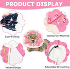 Cat Cone Collar Soft, Waterproof Cat Recovery Collar After Surgery, Adjustable - Image 2