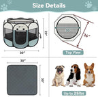 Medium Dog Cat Playpen, Puppy Pet Playpen Indoor - Image 3