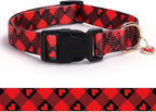 Love Pattern Dog Collar with Buckle Adjustable Safety Nylon Collars by BOOMIBOO