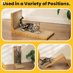 Cardboard Cat Scratcher, 23 Inch L Shape Scratch Pad Wall Mounted, Vertical - Image 5