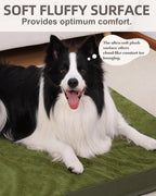 KSIIA Orthopedic Dog Bed Crate Waterproof Pet Mats - Image 3