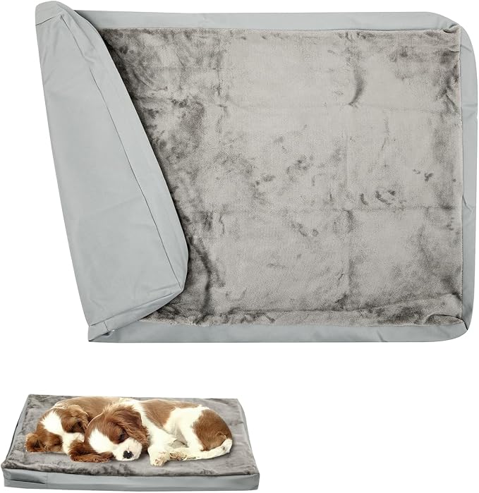 Waterproof Dog Bed Cover, Washable Removable Pet Dog Crate Pad Replacement Cover by JYSILIYH