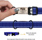Custom Slide On Pet Tag ID, Fancy Silent Dogs & Cats Personalized No Jingle - Image 7