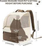 Cat Carrier Backpack, Steel Wire Frame More Stable, 600D Wear-Resistant Oxford - Image 4