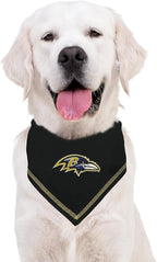 Pets First NFL Baltimore Ravens TIE Bandana, Size Small/Medium. Dog Bandana - Image 4