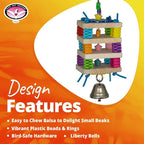 Super Bird Creations SB680 Balsa Stack Bird Toy, Small Bird Size, 6.5" x 2" - Image 4