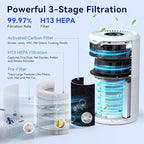 Air Purifiers for Home Large Room Up to 1680 Ft², Tailulu H13 HEPA Air Filter - Image 5