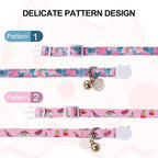 Unique Style Paws Pink Cat Collar, Breakaway Cat Collar - Image 4