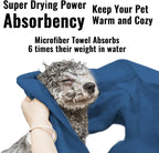 Microfiber Dog Towels for Drying Dogs, Super Absorbent and Soft Pet Grooming - Image 4