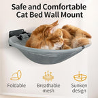 Wall Mounted Cat Hammock, Foldable Cat Bed - Image 2