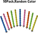 kathson 10PCS Bird Perch Parrot Stand Cage Accessories Natural Wooden Stick Paw - Image 2
