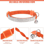 EXPAWLORER Soft Velvet Safe Cat Collars - Image 3