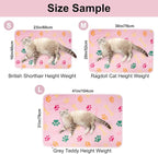 Dono 1 Pack 3 Dog Blankets for Small Dogs, Soft Fluffy Paw Print Pattern Fleece - Image 2