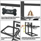 Elevated Dog Bowls for Large Dogs, 6 Height Adjustable Raised Stand - Image 5