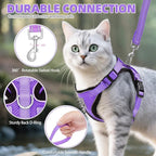 PUPTECK Cat Harness and Leash Set Escape Proof Reflective Cat Walking Harness - Image 6