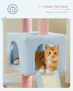 Flower Cat Tree 47.2" Multi-Level Cat Tower - Image 3