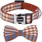 Faleela Soft &Comfy Bowtie Dog Collar, Detachable and Adjustable Bow Tie Collar by Faleela