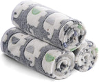1 Pack 3 Blankets Super Soft Fluffy Premium Cute Elephant Pattern Pet Blanket - Image 6