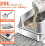 Stainless Steel Cat Litter Box - Image 6