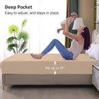 Waterproof Mattress Protector King, Fitted Sheet Style Breathable Mattress Cover - Image 4
