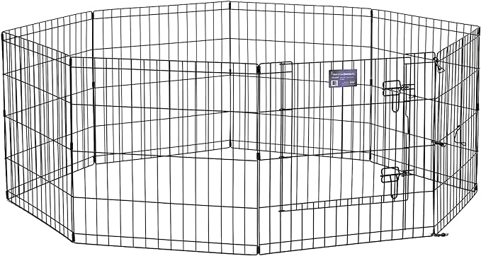 MidWest Homes for Pets Folding Metal Puppy / Dog Exercise Pen, Indoor/Outdoor by MidWestHomesForPets