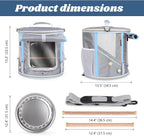 Bird Travel Carrier Cage for Small to Medium Size, Portable Parrot Parakeet - Image 2