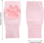 Nydotd Cat Paw Pad Mittens Gloves Kawaii Pink 3D Claw Fingerless Cute Cat - Image 2