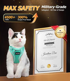 Halypet Cat Harness and Leash Set Escape Proof Adjustable Cat Leash Comfortable - Image 2