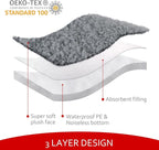 Dog Bed Covers Soft Plush Replacement Washable, Waterproof Pet Mattress Bed - Image 3