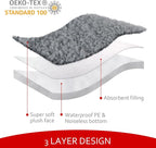Dog Bed Covers 2 Pack Soft Plush Replacement Washable, Waterproof Pet Mattress - Image 3
