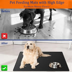 31.8"x23.8" Extra Large Pet Food Mat, Silicone Dog Mats - Image 3