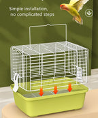 Portable Bird Travel Carrier Cage – 360° Full View Wire Carrier - Image 4