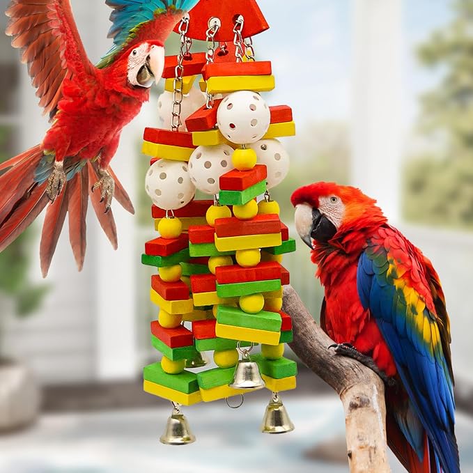 Bird Toys for Parrots Medium Large Bird Parrot Toy for Cockatoos, Cockatiels - Image 6