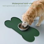 Dog Food Mat Anti-Slip Silicone Dog Bowl Mat Thicker Pet Placemat Waterproof - Image 3