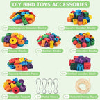 Bird Toys for Parrots, Natural Parrot Chew Training Foot Toy for Amazon African - Image 2