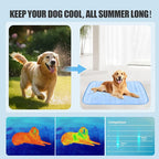 RIOGOO Dog Cooling Mat, Dog Blanket Washable, Cool Fabric & Internal Waterproof - Image 3