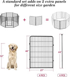 Dog Playpen 40 inch 2 Panels Indoor Dog Pen - Image 2