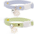 2 Pack Cotton Breakaway Cat Collar by Liugjiau