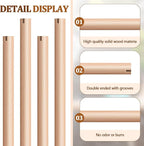 Sintuff 8 Pcs Bird Perches for Cage Accessories, Wooden Perch Rods Replacement - Image 3