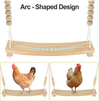 Arc-Shaped Chicken Swing Perch Enrichment Toys Handmade, Chicken Accessories - Image 3