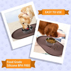 100% Waterproof 1.0" Raised Edge BPA Free Silicone Dog Food Mat, Pet Cat - Image 7