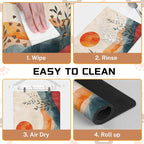 Absorbent Pet Dog Bowl Mat for Food and Water, Pet Cat Food Feeding Mat - Image 6
