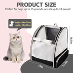 Cat Backpack Carrier, Pet Carrier Airline Approved - Image 2