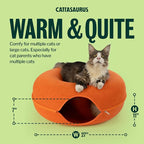 Cattasaurus Peekaboo Cat Cave, Extra Spacious - Image 6
